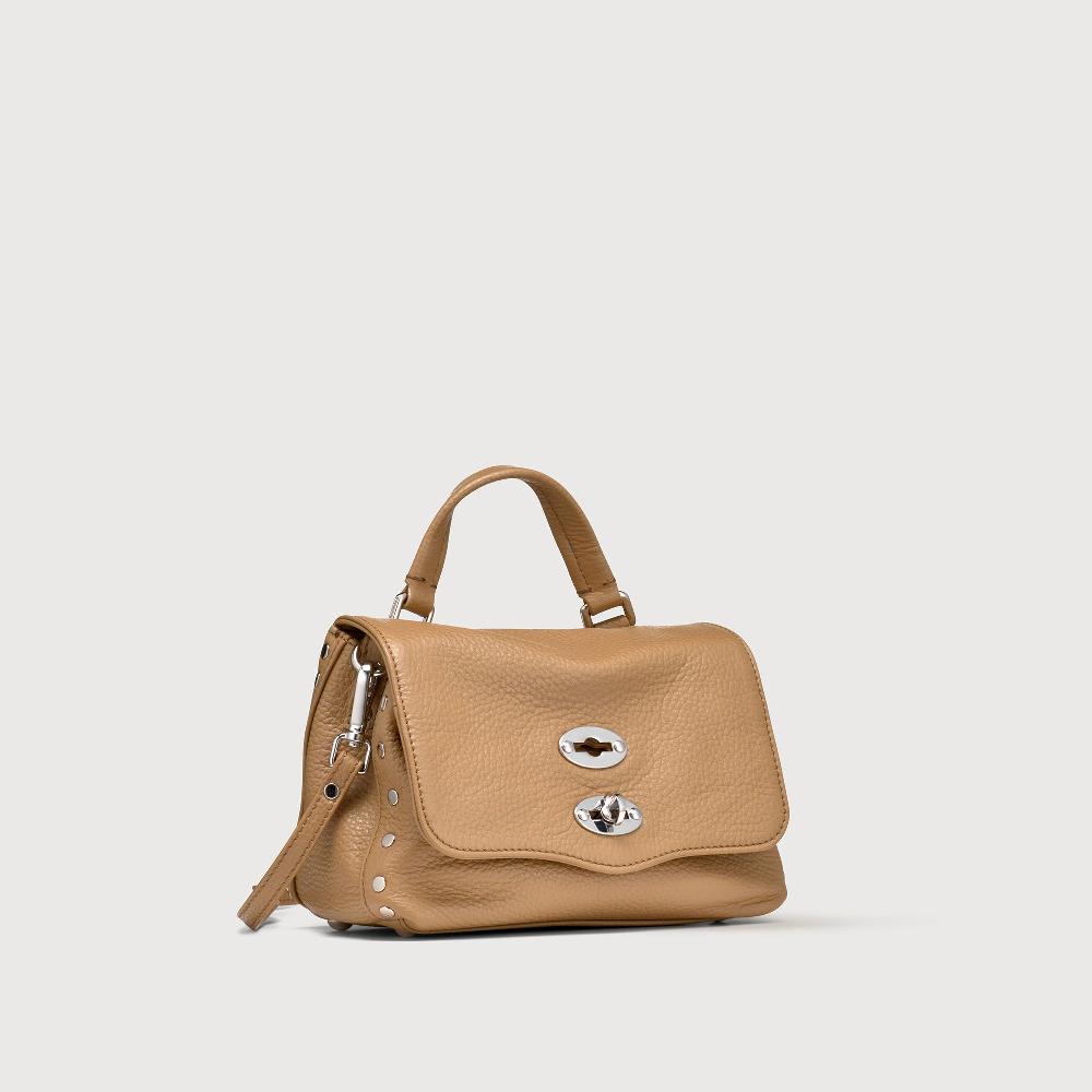 Zanellato BORSA POSTINA® BABY IN PELLE MARTELLATA BROWN CAPPUCCINO | Zanellato Offerta per la Festa della Mamma