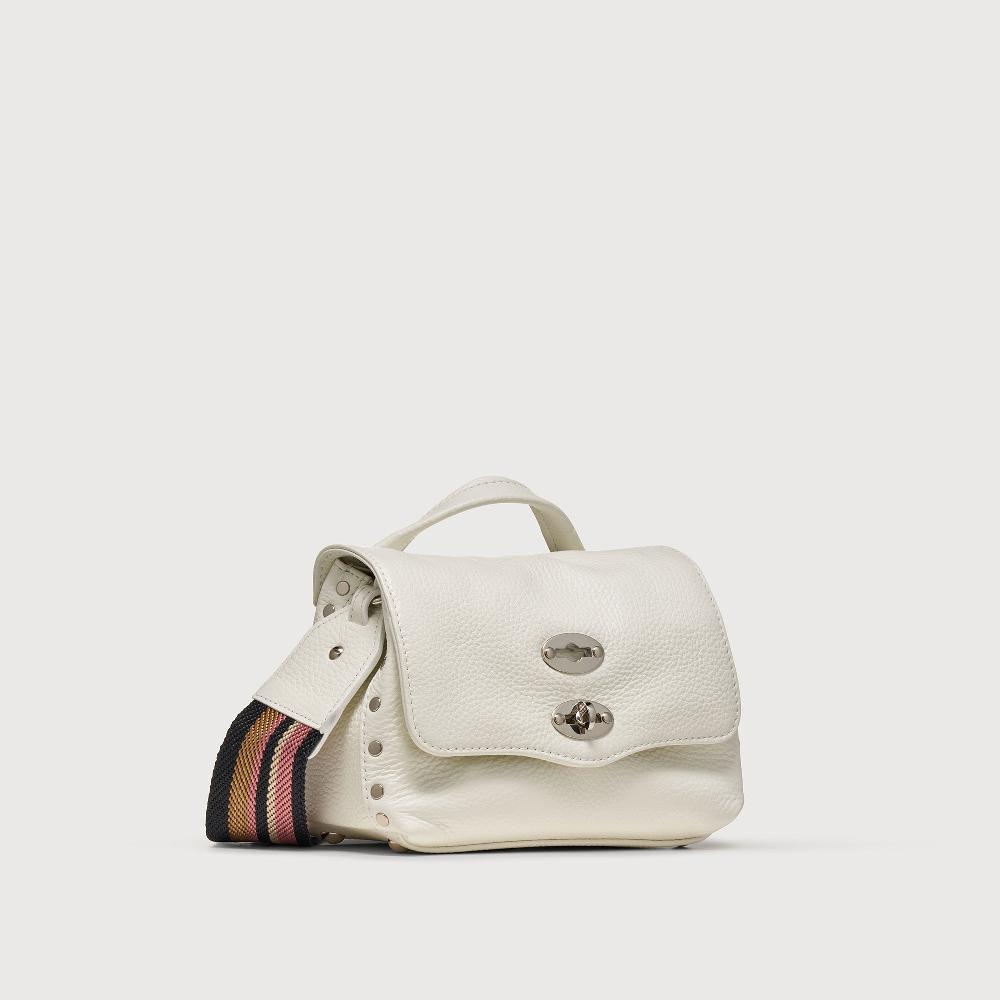 Zanellato BORSA POSTINA® BABY IN PELLE MARTELLATA BIANCO LATTE | Zanellato Offerta San Valentino