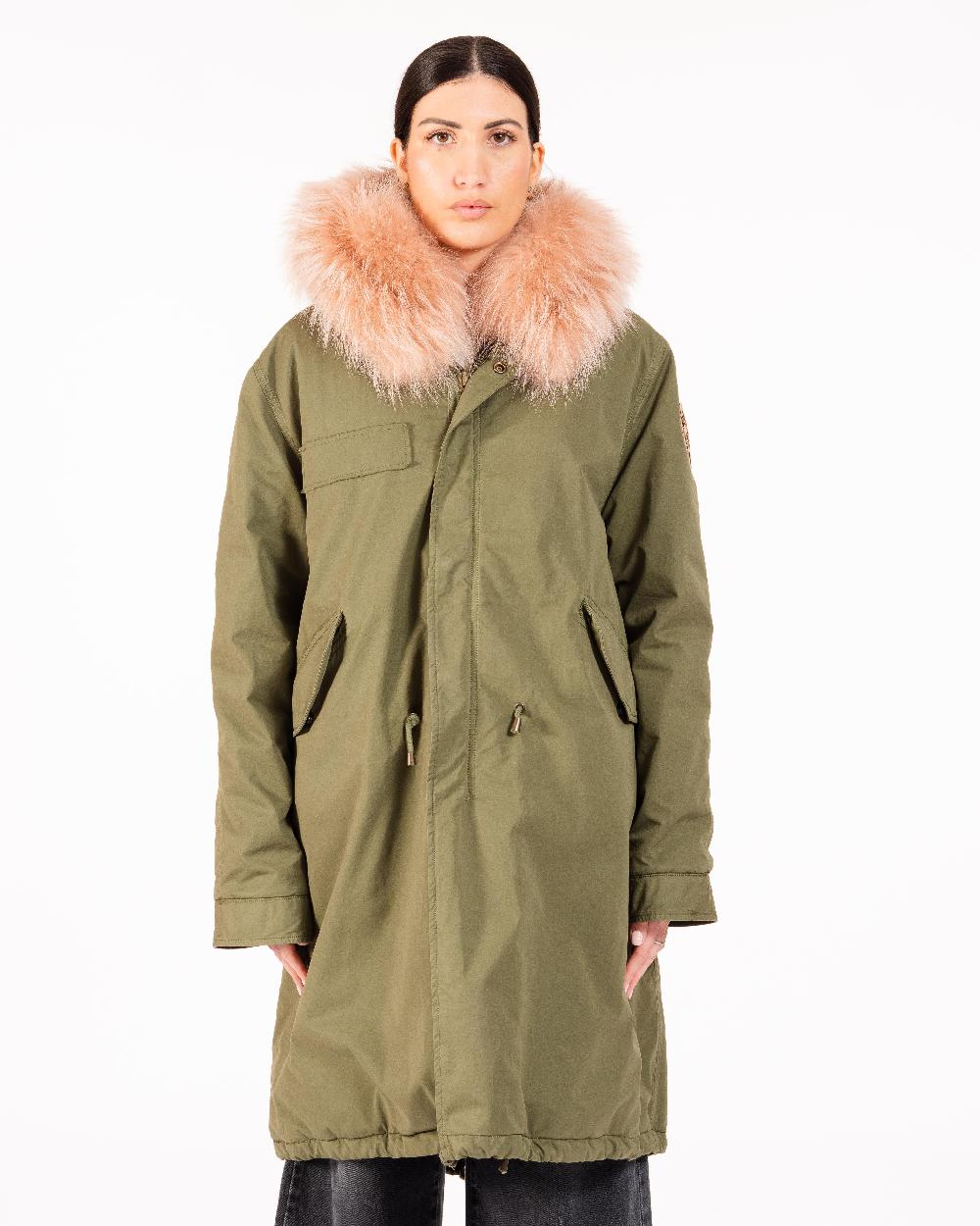Alessandra chamonix AMANDINE MILITARY PINK / PARKA Vendita Economica