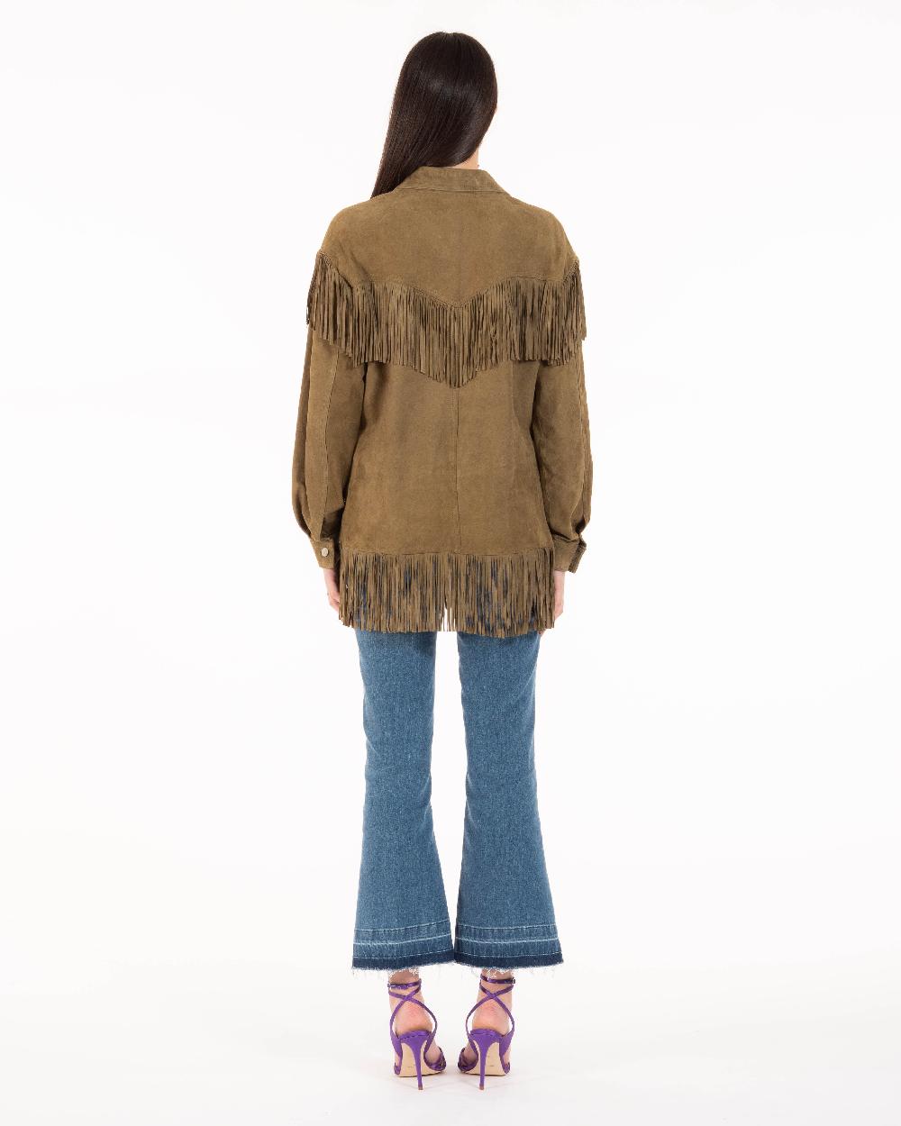 Alessandra chamonix PAIGE SALVIA / GIACCA CON FRANGE Shopping online