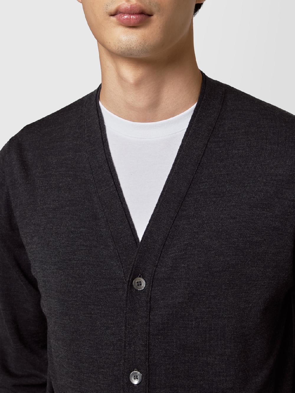 Alpha studio CARDIGAN IN MERINOS ULTRAFINE Grande vendita
