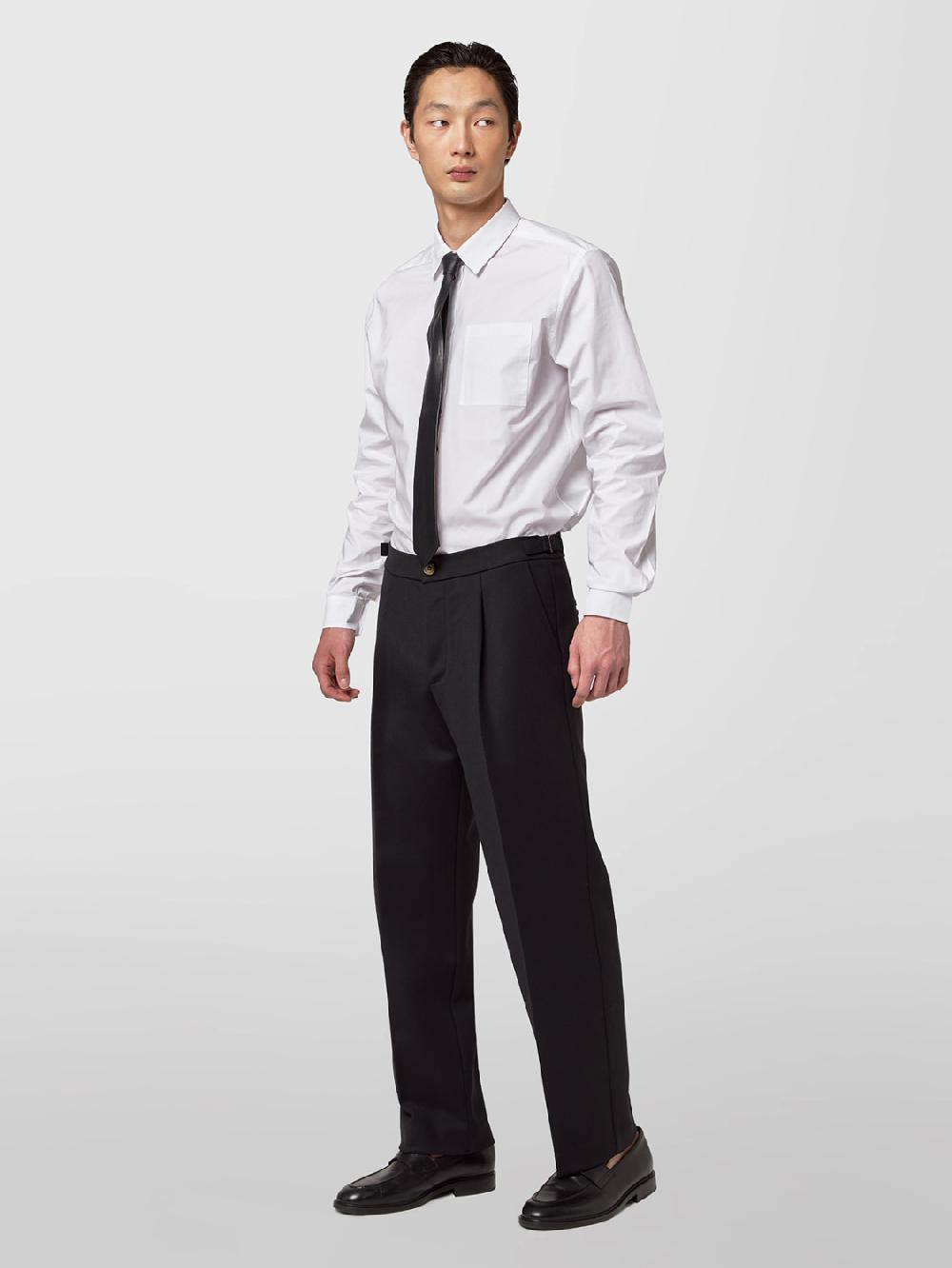 Alpha studio PANTALONE OVER IN GABARDINA DI LANA Offerta migliore
