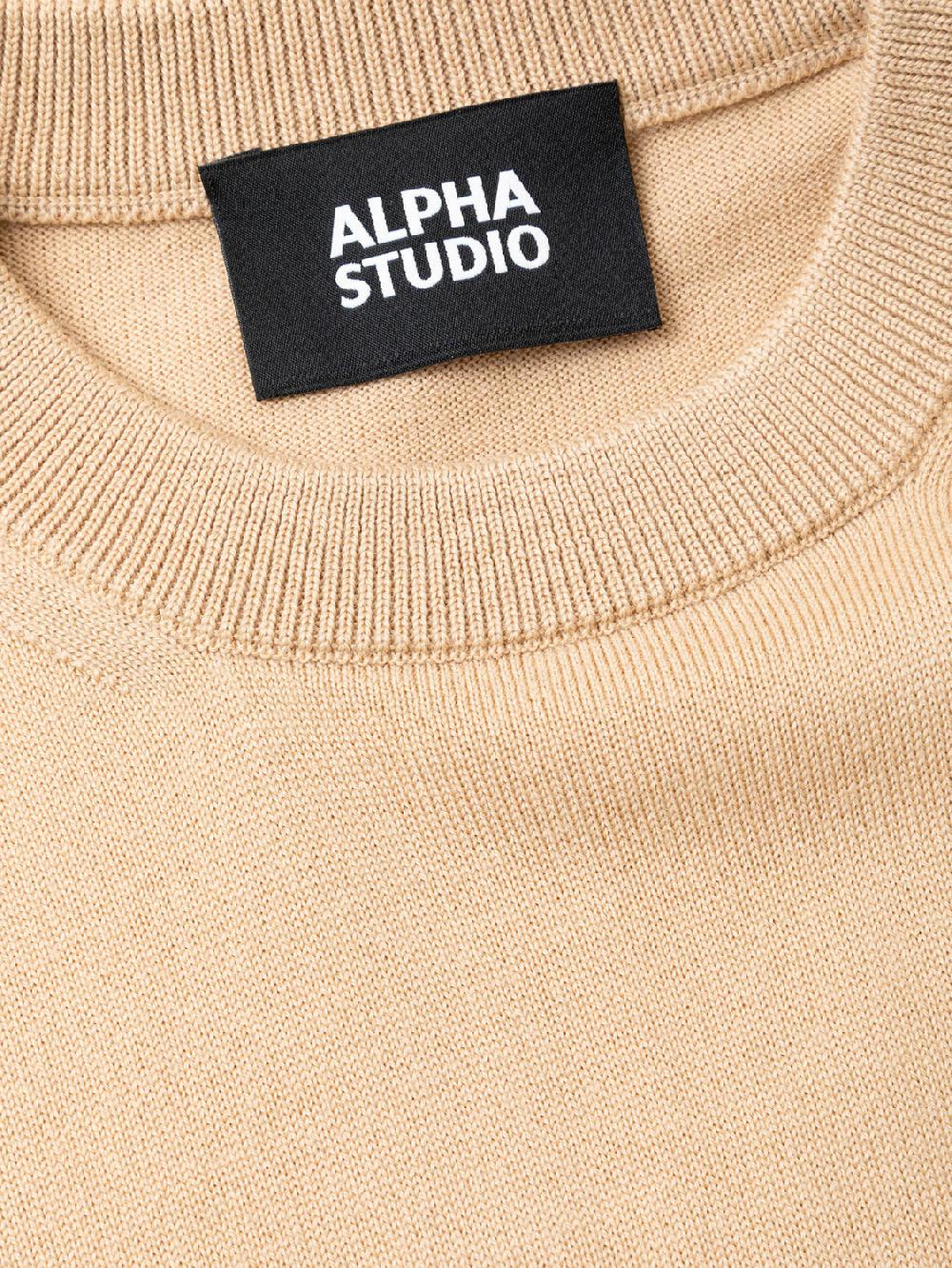 Alpha studio GIRO PONCHO RASATO S/M Grandi sconti