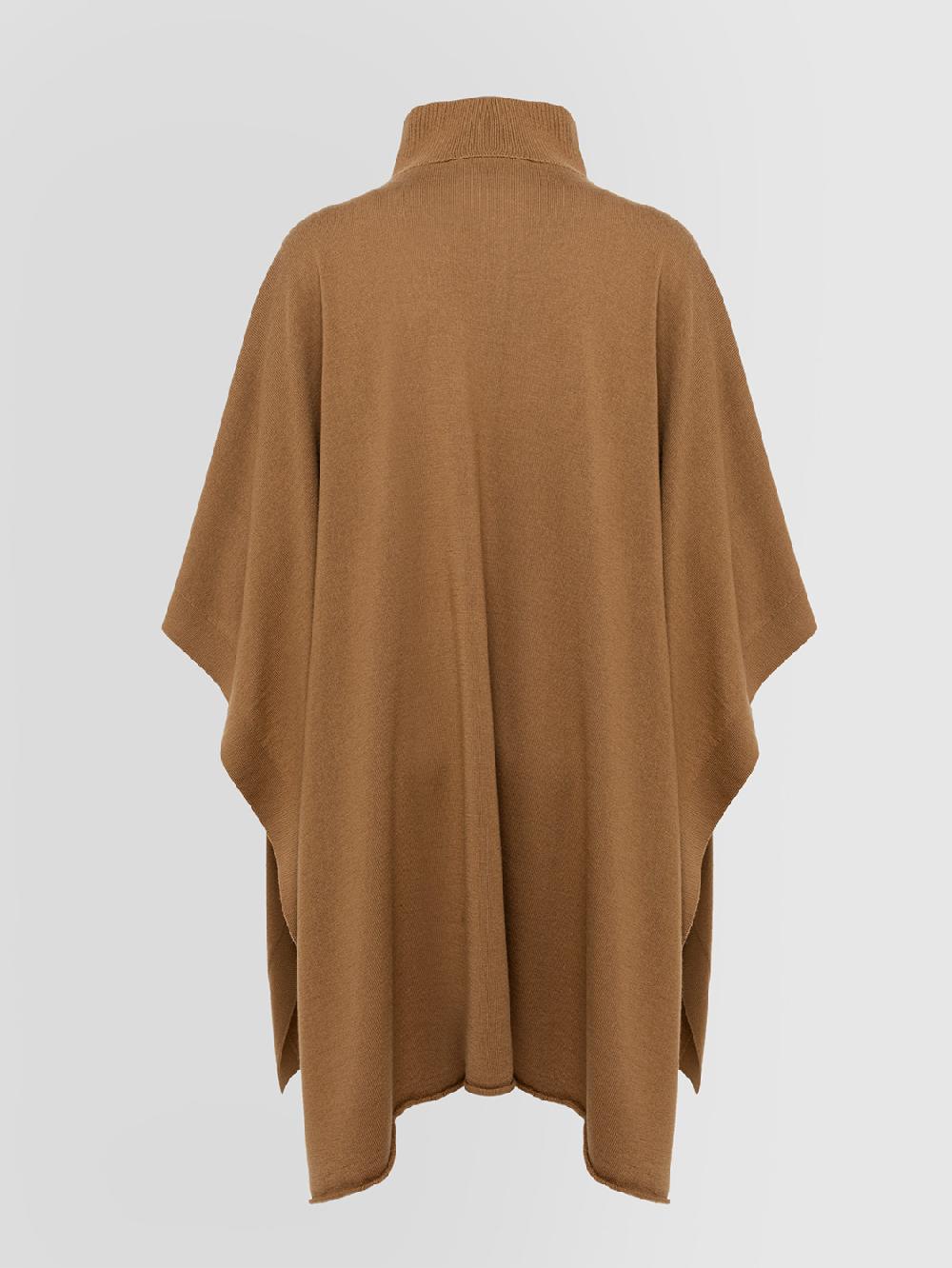 Alpha studio LUPETTO ZIP PONCHO RASATO Liquidazione