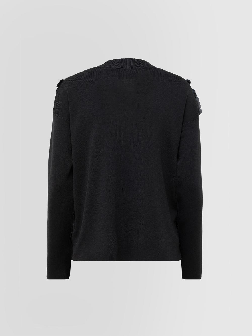 Alpha studio SCOLLO V M/L RASATO CON RICAMO Ultimo giorno