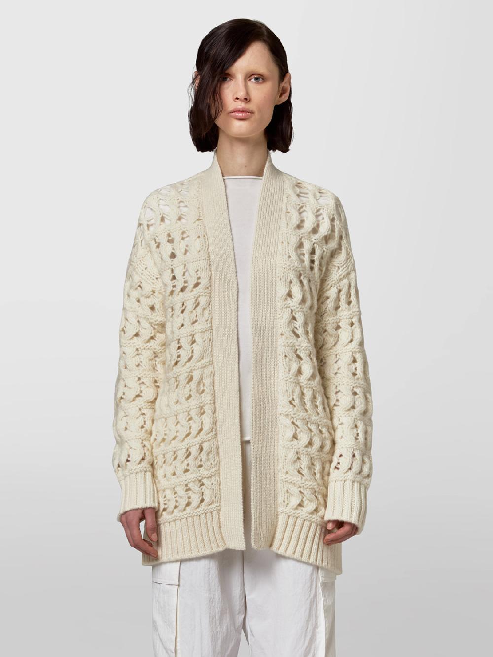 Alpha studio CARDIGAN PUNTO MAGLIA TRAFORATO Promozione temporanea