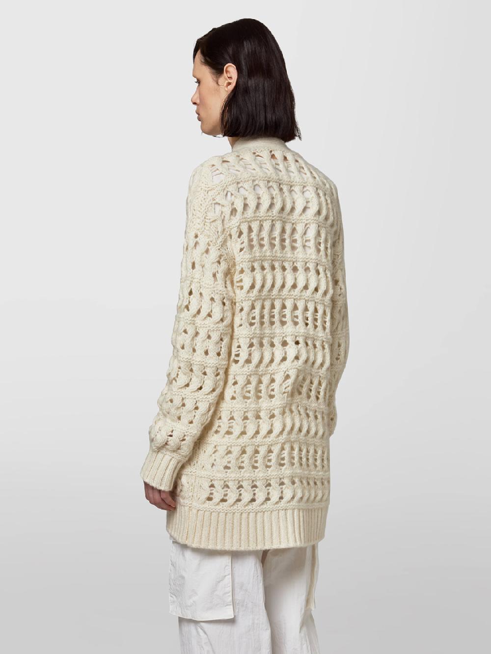 Alpha studio CARDIGAN PUNTO MAGLIA TRAFORATO Promozione temporanea