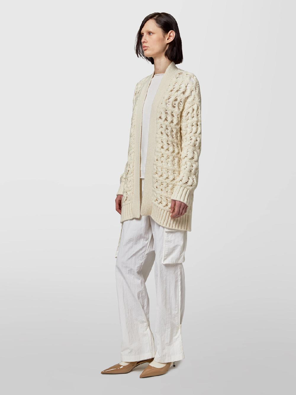Alpha studio CARDIGAN PUNTO MAGLIA TRAFORATO Promozione temporanea