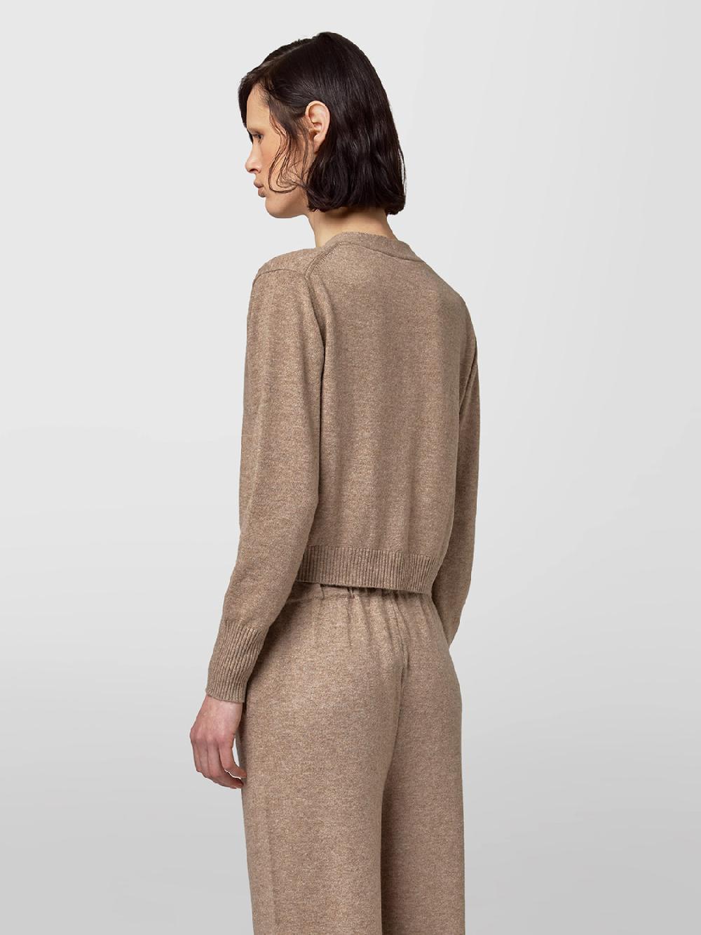 Alpha studio CARDIGAN CROPPED FIT M/L RASATO Fino al 55% di sconto