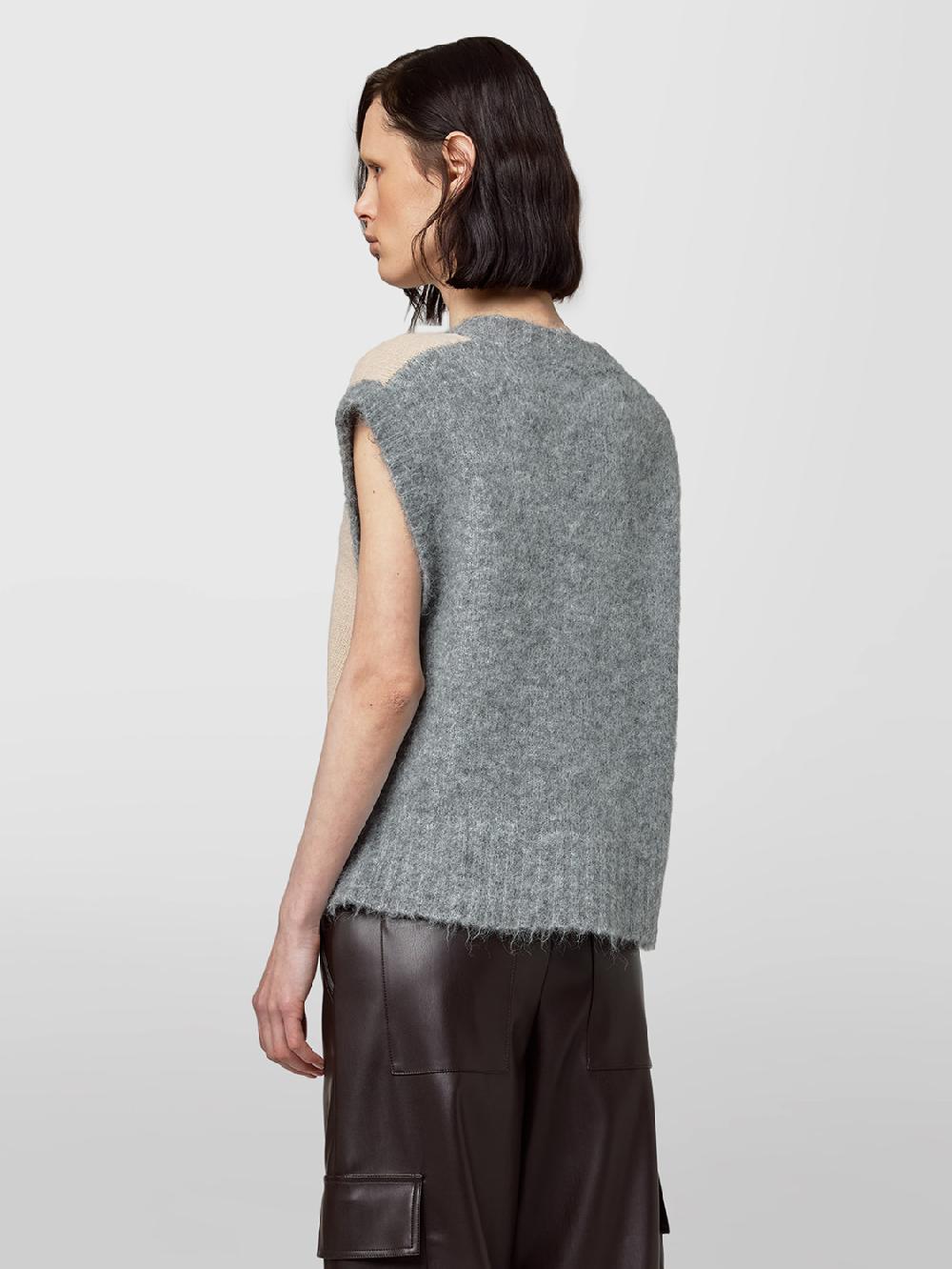 Alpha studio SCOLLO V S/M RASATO BI-MATERIALE Duty-free