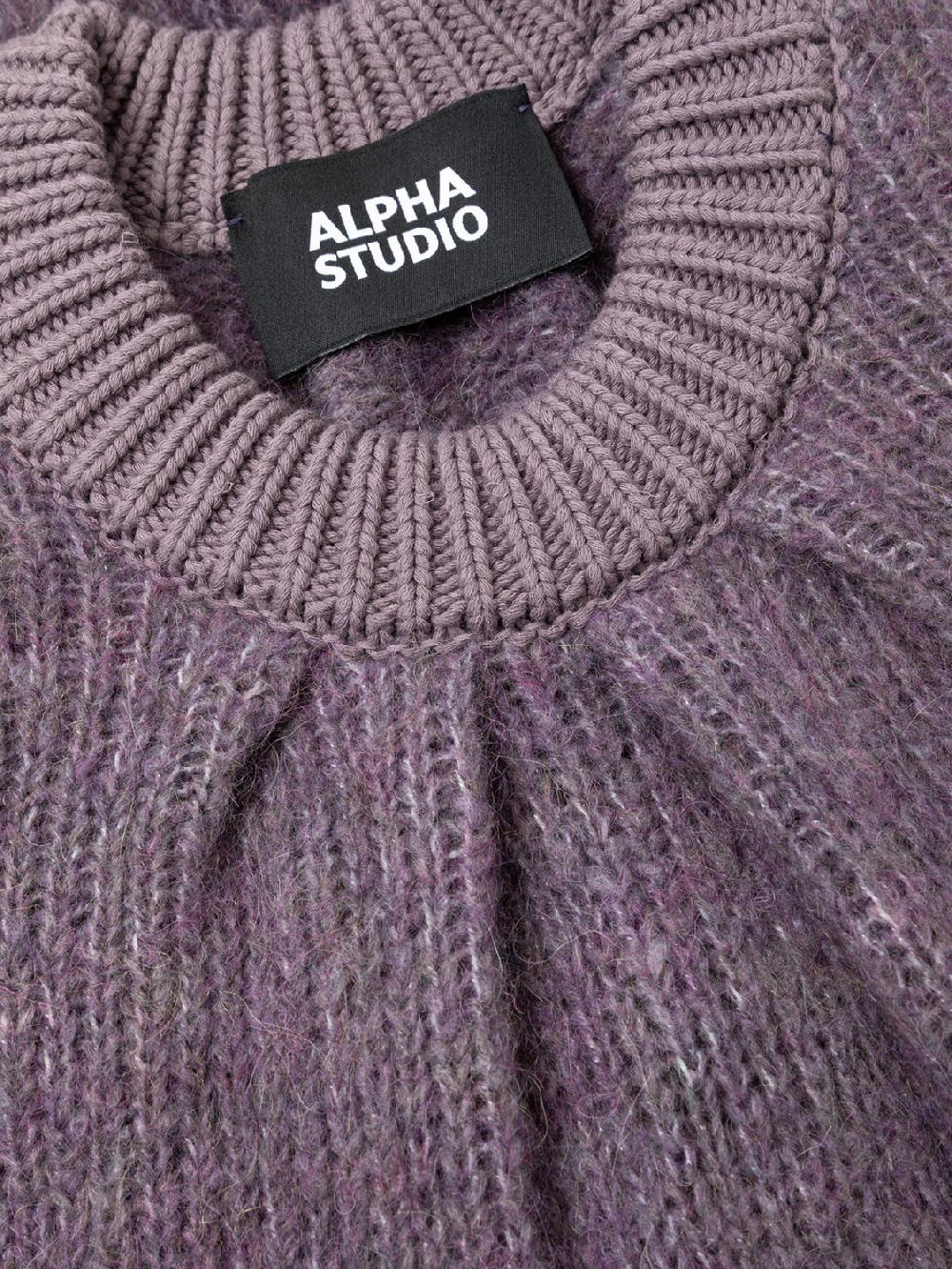 Alpha studio GIROCOLLO S/M KIMONO RASATO Sconti questo mese