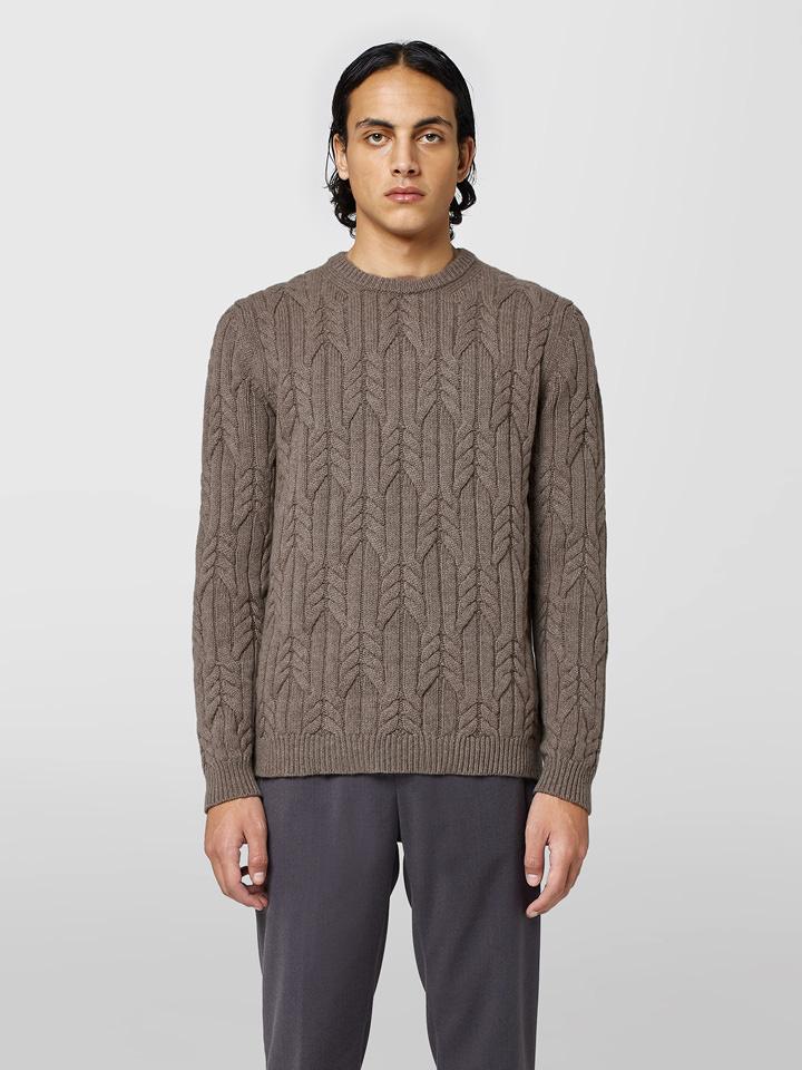 Alpha studio GIROCOLLO IN CASHMERE TRECCIA Outlet