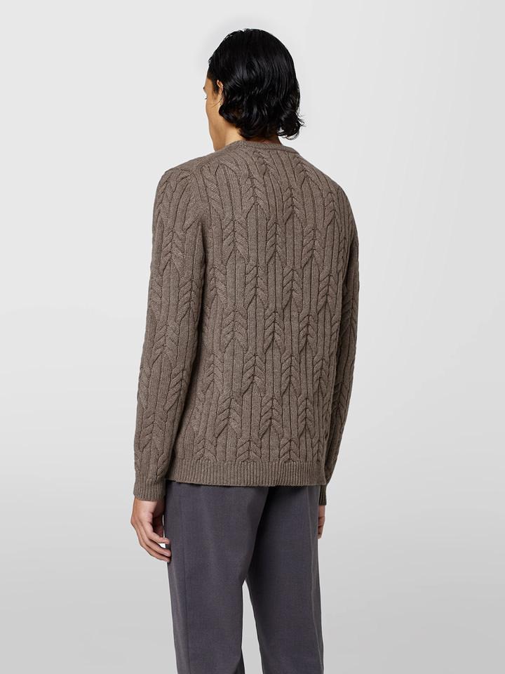 Alpha studio GIROCOLLO IN CASHMERE TRECCIA Outlet